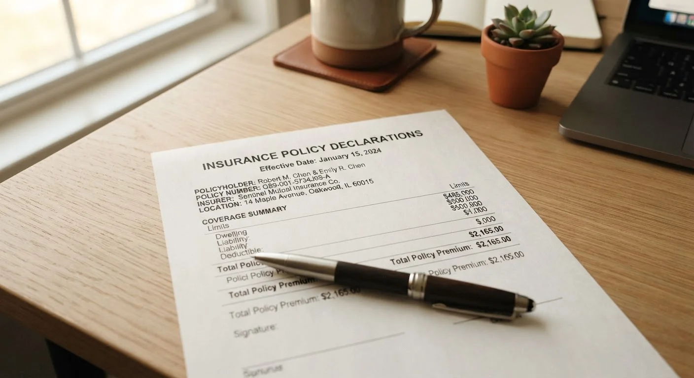 Declarations Page Decoded: Reading the Front Sheet of Your Policy