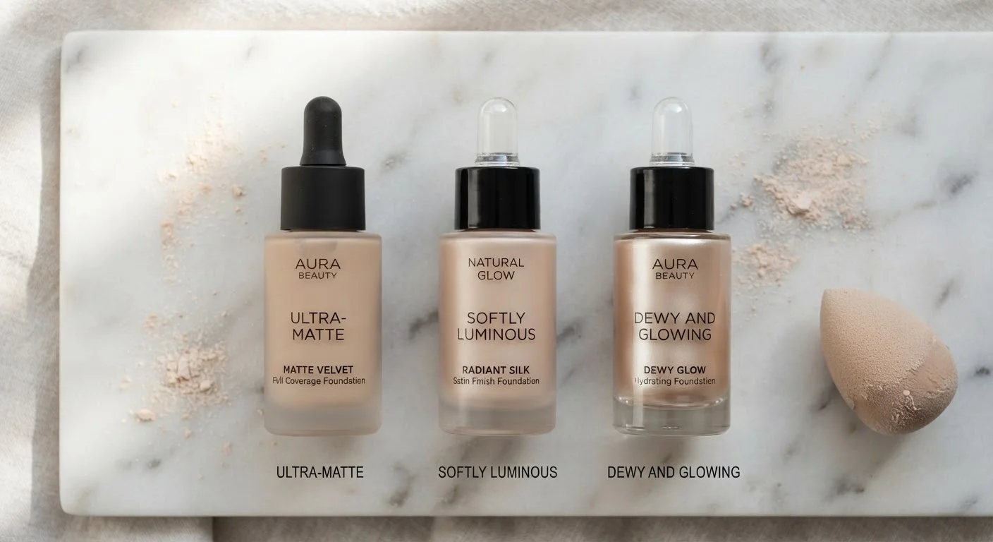 Decoding Foundation Finishes: Matte, Satin, and Dewy Explained