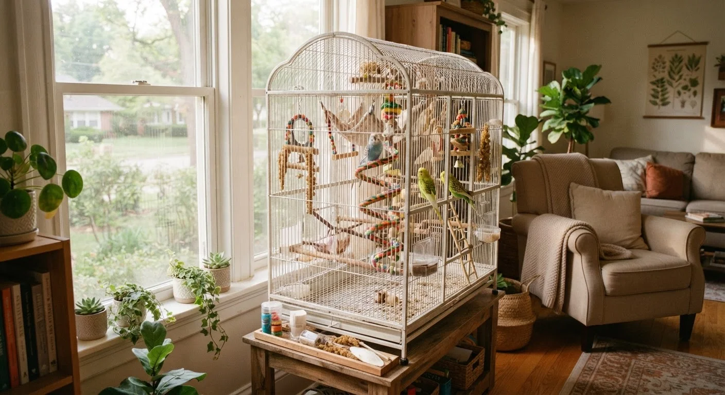 Setting Up a Budgerigar's Environment for Long-Term Wellbeing