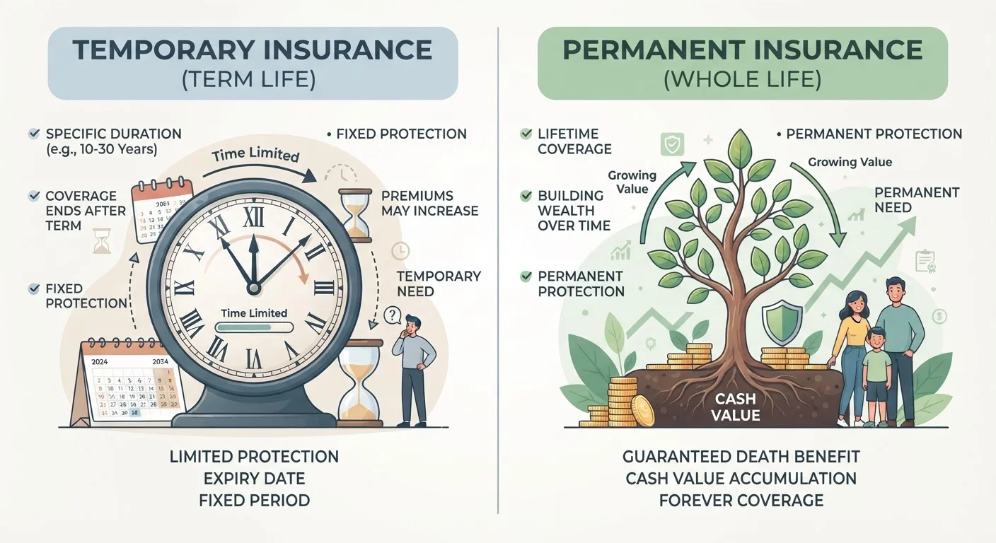 Term Life vs. Whole Life Insurance: Understanding the Structural Difference