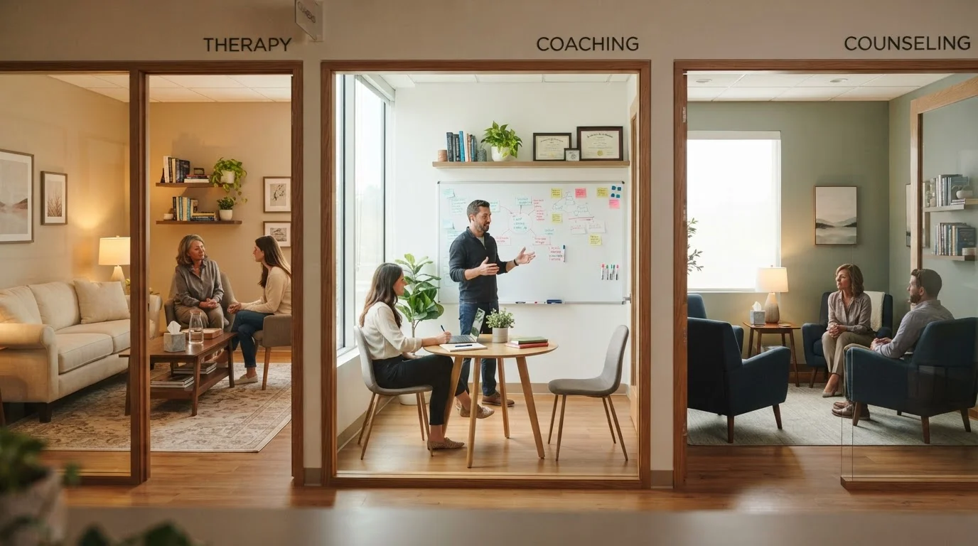 Therapy, Coaching, and Counseling: Understanding the Differences