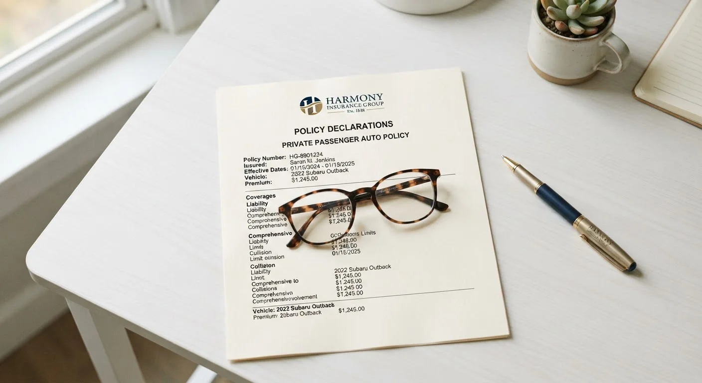 What a Declarations Page Actually Tells You About Your Coverage