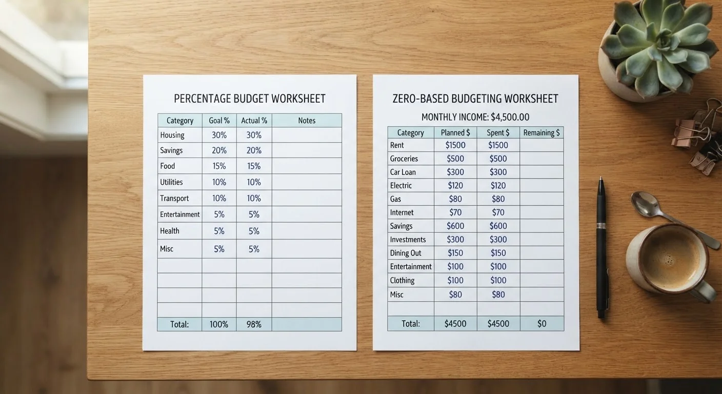 Zero-Based Budgeting vs. Percentage-Based Budgeting